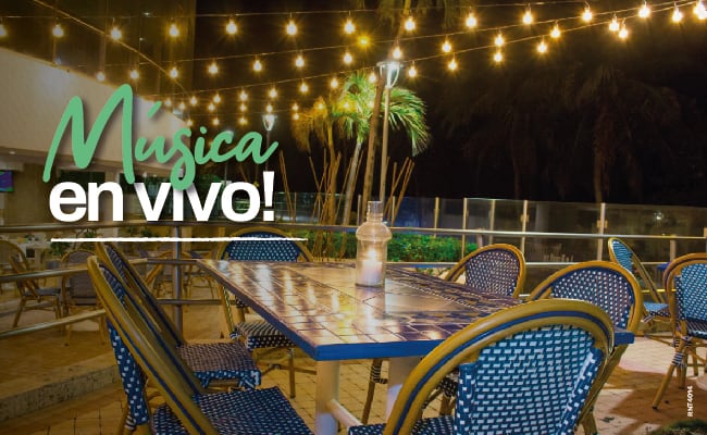 ¡MÚSICA EN VIVO EN LA TERRAZA CAFÉ! VIERNES, SÁBADO Y DOMINGO - Hotel Almirante Cartagena